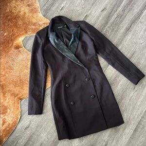 Baloot Black Double-Breasted Blazer Dress